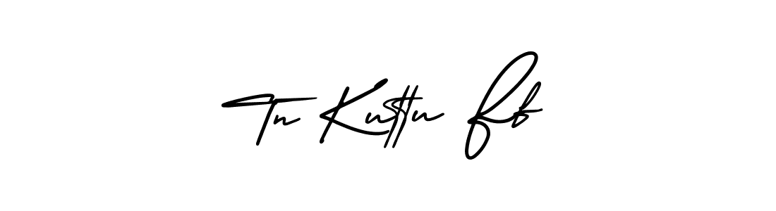 You should practise on your own different ways (AmerikaSignatureDemo-Regular) to write your name (Tn Kuttu Ff) in signature. don't let someone else do it for you. Tn Kuttu Ff signature style 3 images and pictures png