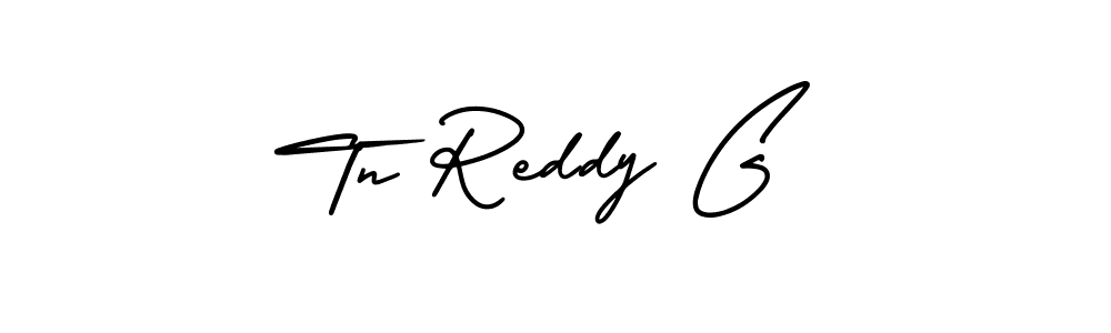 You should practise on your own different ways (AmerikaSignatureDemo-Regular) to write your name (Tn Reddy G) in signature. don't let someone else do it for you. Tn Reddy G signature style 3 images and pictures png