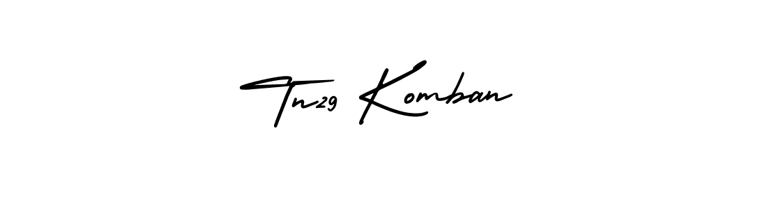 Use a signature maker to create a handwritten signature online. With this signature software, you can design (AmerikaSignatureDemo-Regular) your own signature for name Tn29 Komban. Tn29 Komban signature style 3 images and pictures png