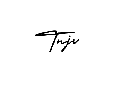 How to Draw Tnjv signature style? AmerikaSignatureDemo-Regular is a latest design signature styles for name Tnjv. Tnjv signature style 3 images and pictures png