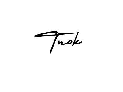 Design your own signature with our free online signature maker. With this signature software, you can create a handwritten (AmerikaSignatureDemo-Regular) signature for name Tnok. Tnok signature style 3 images and pictures png