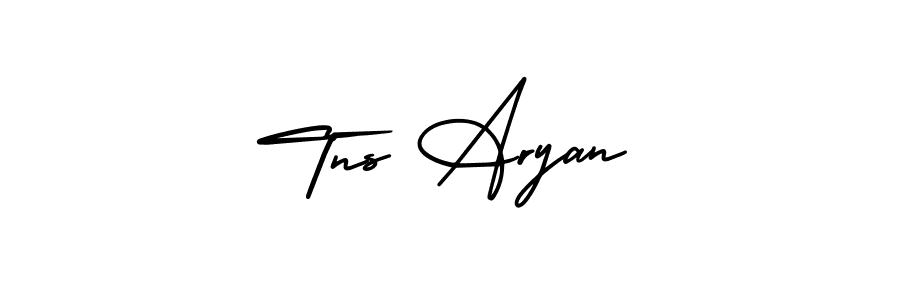 Tns Aryan stylish signature style. Best Handwritten Sign (AmerikaSignatureDemo-Regular) for my name. Handwritten Signature Collection Ideas for my name Tns Aryan. Tns Aryan signature style 3 images and pictures png