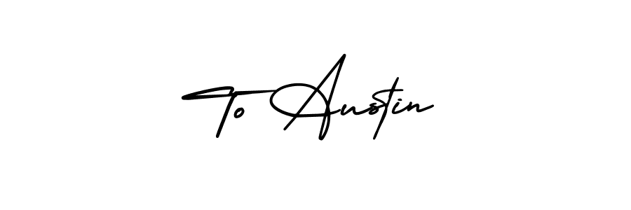 Best and Professional Signature Style for To Austin. AmerikaSignatureDemo-Regular Best Signature Style Collection. To Austin signature style 3 images and pictures png