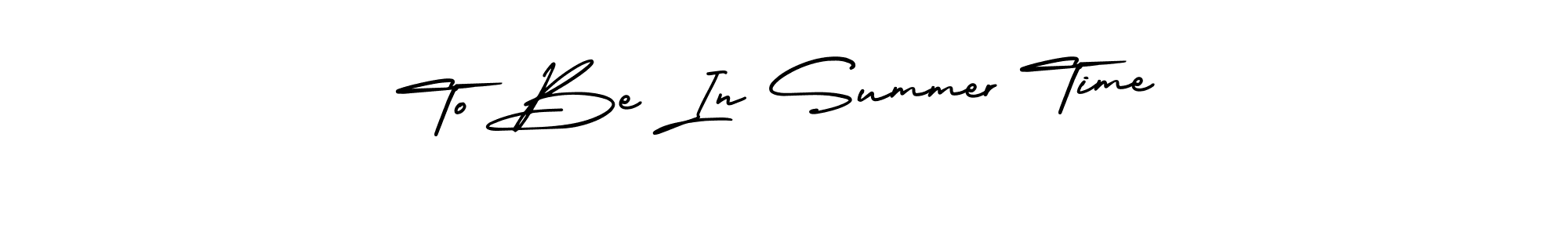 To Be In Summer Time stylish signature style. Best Handwritten Sign (AmerikaSignatureDemo-Regular) for my name. Handwritten Signature Collection Ideas for my name To Be In Summer Time. To Be In Summer Time signature style 3 images and pictures png