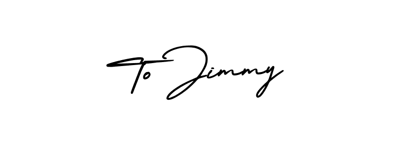 To Jimmy stylish signature style. Best Handwritten Sign (AmerikaSignatureDemo-Regular) for my name. Handwritten Signature Collection Ideas for my name To Jimmy. To Jimmy signature style 3 images and pictures png