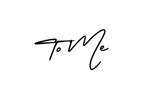 See photos of To Me official signature by Spectra . Check more albums & portfolios. Read reviews & check more about AmerikaSignatureDemo-Regular font. To Me signature style 3 images and pictures png