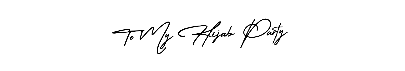 Make a beautiful signature design for name To My Hijab Party. Use this online signature maker to create a handwritten signature for free. To My Hijab Party signature style 3 images and pictures png