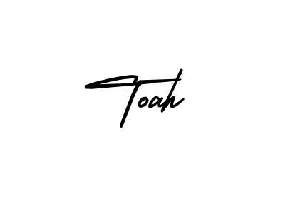 Design your own signature with our free online signature maker. With this signature software, you can create a handwritten (AmerikaSignatureDemo-Regular) signature for name Toah. Toah signature style 3 images and pictures png