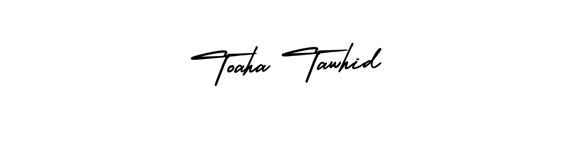 Make a beautiful signature design for name Toaha Tawhid. With this signature (AmerikaSignatureDemo-Regular) style, you can create a handwritten signature for free. Toaha Tawhid signature style 3 images and pictures png