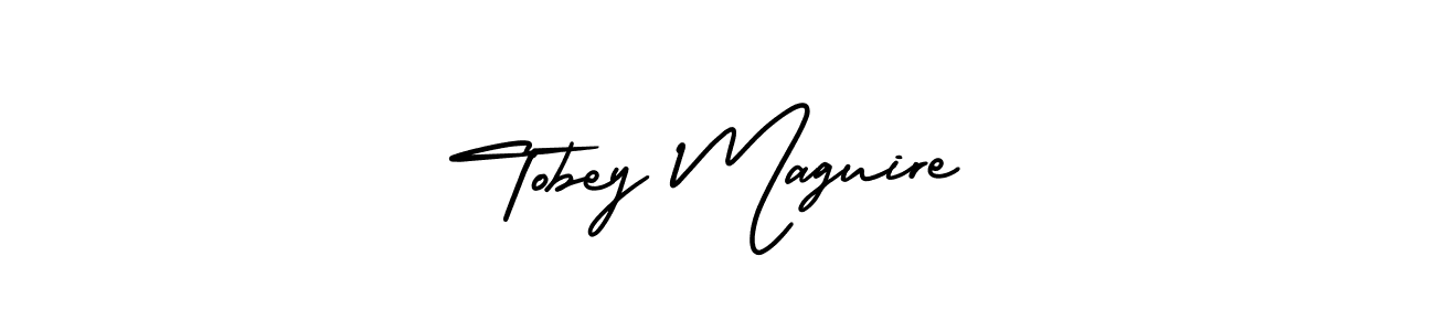 Check out images of Autograph of Tobey Maguire name. Actor Tobey Maguire Signature Style. AmerikaSignatureDemo-Regular is a professional sign style online. Tobey Maguire signature style 3 images and pictures png