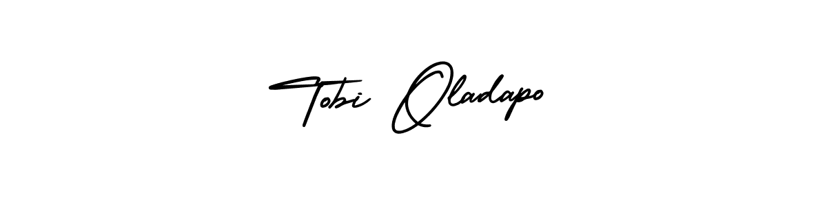 Make a beautiful signature design for name Tobi Oladapo. With this signature (AmerikaSignatureDemo-Regular) style, you can create a handwritten signature for free. Tobi Oladapo signature style 3 images and pictures png