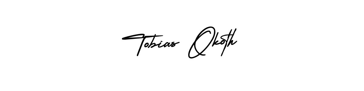 Use a signature maker to create a handwritten signature online. With this signature software, you can design (AmerikaSignatureDemo-Regular) your own signature for name Tobias Okoth. Tobias Okoth signature style 3 images and pictures png