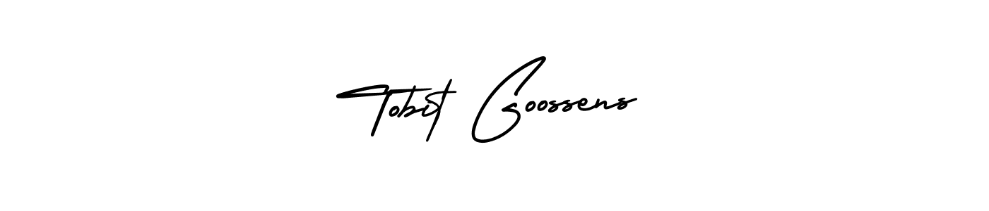 Create a beautiful signature design for name Tobit Goossens. With this signature (AmerikaSignatureDemo-Regular) fonts, you can make a handwritten signature for free. Tobit Goossens signature style 3 images and pictures png