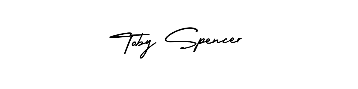 AmerikaSignatureDemo-Regular is a professional signature style that is perfect for those who want to add a touch of class to their signature. It is also a great choice for those who want to make their signature more unique. Get Toby Spencer name to fancy signature for free. Toby Spencer signature style 3 images and pictures png