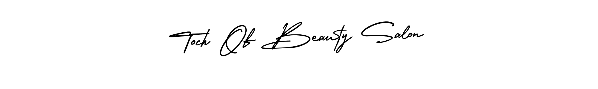 Check out images of Autograph of Toch Of Beauty Salon name. Actor Toch Of Beauty Salon Signature Style. AmerikaSignatureDemo-Regular is a professional sign style online. Toch Of Beauty Salon signature style 3 images and pictures png