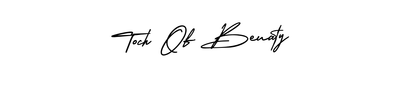 Similarly AmerikaSignatureDemo-Regular is the best handwritten signature design. Signature creator online .You can use it as an online autograph creator for name Toch Of Beuaty. Toch Of Beuaty signature style 3 images and pictures png