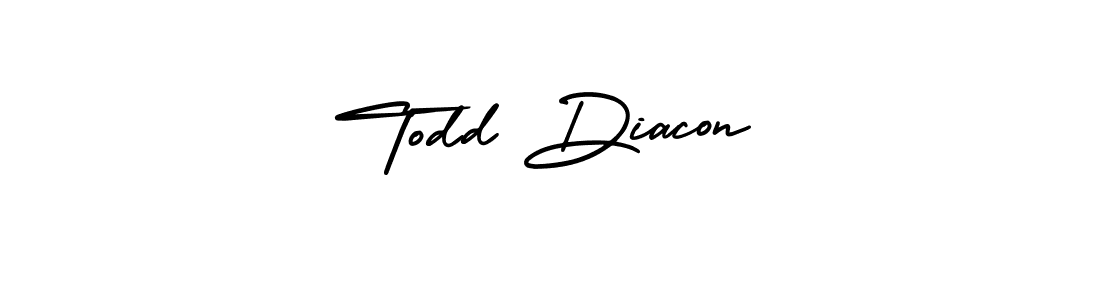 Todd Diacon stylish signature style. Best Handwritten Sign (AmerikaSignatureDemo-Regular) for my name. Handwritten Signature Collection Ideas for my name Todd Diacon. Todd Diacon signature style 3 images and pictures png