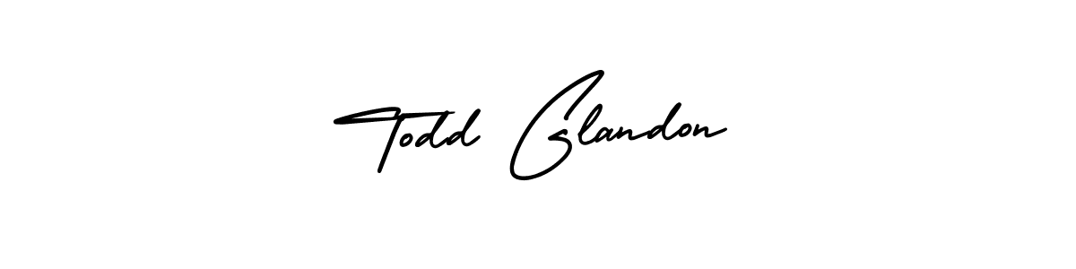 It looks lik you need a new signature style for name Todd Glandon. Design unique handwritten (AmerikaSignatureDemo-Regular) signature with our free signature maker in just a few clicks. Todd Glandon signature style 3 images and pictures png