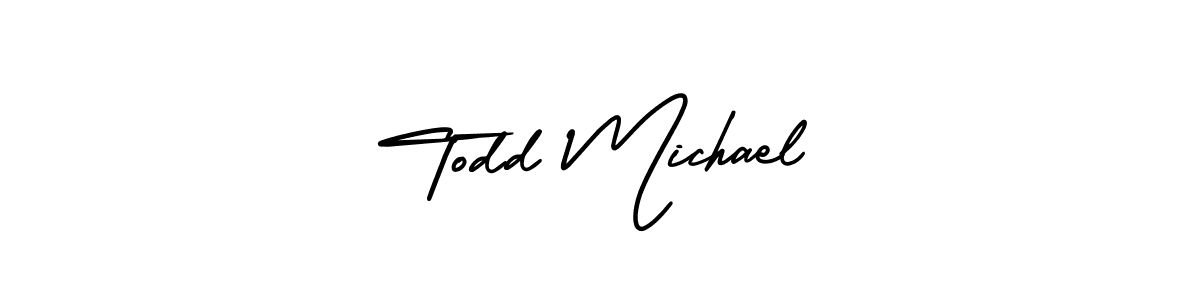 Make a short Todd Michael signature style. Manage your documents anywhere anytime using AmerikaSignatureDemo-Regular. Create and add eSignatures, submit forms, share and send files easily. Todd Michael signature style 3 images and pictures png