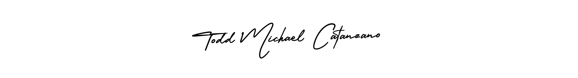 It looks lik you need a new signature style for name Todd Michael Catanzano. Design unique handwritten (AmerikaSignatureDemo-Regular) signature with our free signature maker in just a few clicks. Todd Michael Catanzano signature style 3 images and pictures png