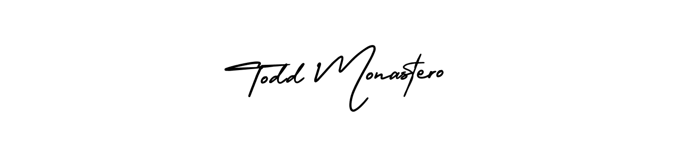 Use a signature maker to create a handwritten signature online. With this signature software, you can design (AmerikaSignatureDemo-Regular) your own signature for name Todd Monastero. Todd Monastero signature style 3 images and pictures png