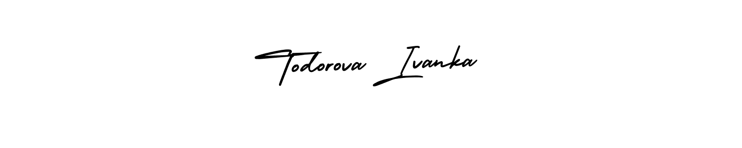 Design your own signature with our free online signature maker. With this signature software, you can create a handwritten (AmerikaSignatureDemo-Regular) signature for name Todorova Ivanka. Todorova Ivanka signature style 3 images and pictures png