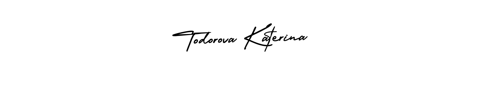 Design your own signature with our free online signature maker. With this signature software, you can create a handwritten (AmerikaSignatureDemo-Regular) signature for name Todorova Katerina. Todorova Katerina signature style 3 images and pictures png