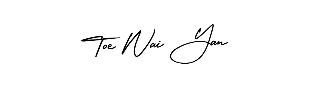 Make a short Toe Wai Yan signature style. Manage your documents anywhere anytime using AmerikaSignatureDemo-Regular. Create and add eSignatures, submit forms, share and send files easily. Toe Wai Yan signature style 3 images and pictures png