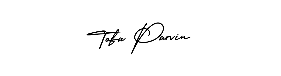 Similarly AmerikaSignatureDemo-Regular is the best handwritten signature design. Signature creator online .You can use it as an online autograph creator for name Tofa Parvin. Tofa Parvin signature style 3 images and pictures png