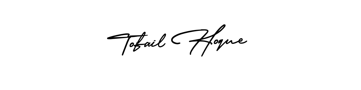 You should practise on your own different ways (AmerikaSignatureDemo-Regular) to write your name (Tofail Hoque) in signature. don't let someone else do it for you. Tofail Hoque signature style 3 images and pictures png