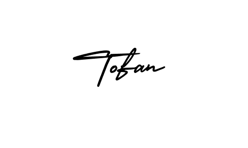 Make a beautiful signature design for name Tofan. With this signature (AmerikaSignatureDemo-Regular) style, you can create a handwritten signature for free. Tofan signature style 3 images and pictures png