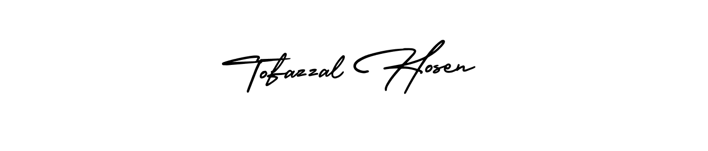 Use a signature maker to create a handwritten signature online. With this signature software, you can design (AmerikaSignatureDemo-Regular) your own signature for name Tofazzal Hosen. Tofazzal Hosen signature style 3 images and pictures png