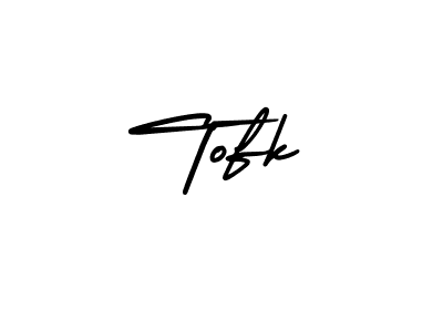 How to make Tofk signature? AmerikaSignatureDemo-Regular is a professional autograph style. Create handwritten signature for Tofk name. Tofk signature style 3 images and pictures png