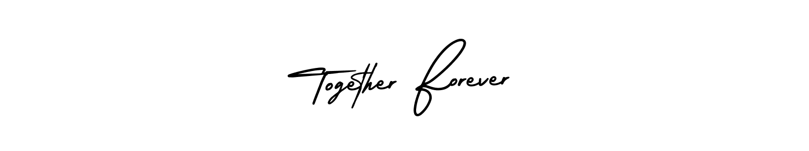 Similarly AmerikaSignatureDemo-Regular is the best handwritten signature design. Signature creator online .You can use it as an online autograph creator for name Together Forever. Together Forever signature style 3 images and pictures png