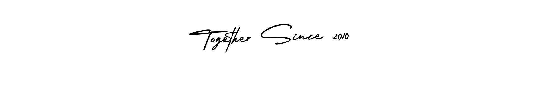 How to make Together Since 2010 signature? AmerikaSignatureDemo-Regular is a professional autograph style. Create handwritten signature for Together Since 2010 name. Together Since 2010 signature style 3 images and pictures png