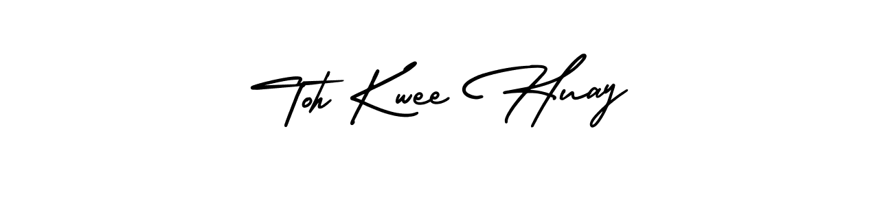 How to make Toh Kwee Huay name signature. Use AmerikaSignatureDemo-Regular style for creating short signs online. This is the latest handwritten sign. Toh Kwee Huay signature style 3 images and pictures png