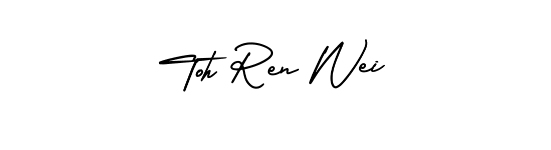 How to make Toh Ren Wei signature? AmerikaSignatureDemo-Regular is a professional autograph style. Create handwritten signature for Toh Ren Wei name. Toh Ren Wei signature style 3 images and pictures png