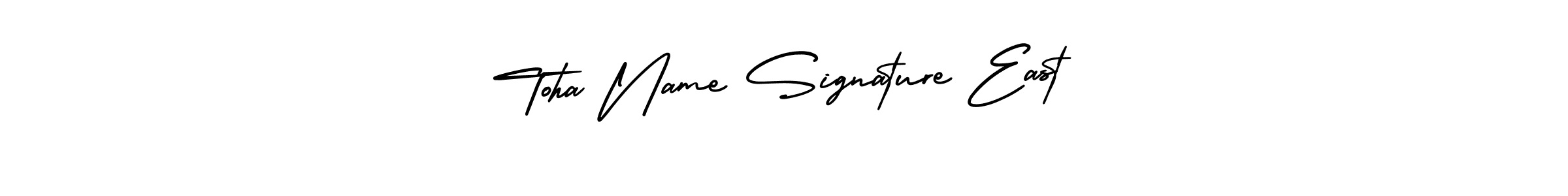 You can use this online signature creator to create a handwritten signature for the name Toha Name Signature East. This is the best online autograph maker. Toha Name Signature East signature style 3 images and pictures png
