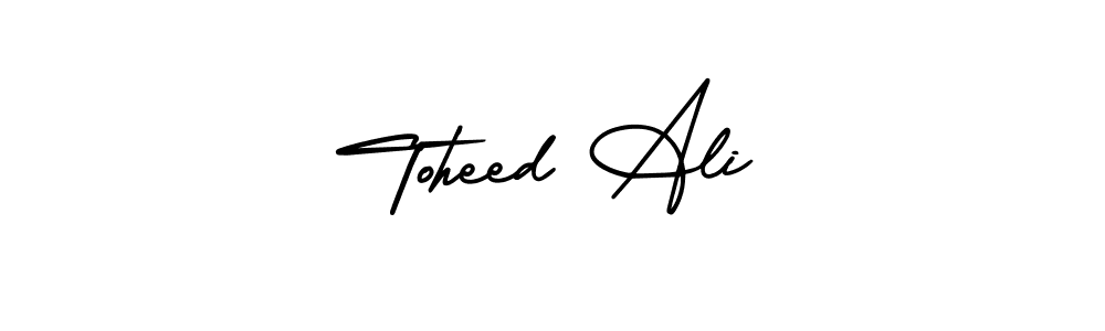 Also we have Toheed Ali name is the best signature style. Create professional handwritten signature collection using AmerikaSignatureDemo-Regular autograph style. Toheed Ali signature style 3 images and pictures png