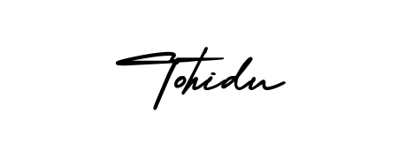 Give your name Tohidu an exquisite flair with the AmerikaSignatureDemo-Regular script font. Ideal for contracts, resumes, and formal letterheads. Tohidu signature style 3 images and pictures png