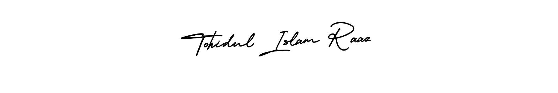 Design your own signature with our free online signature maker. With this signature software, you can create a handwritten (AmerikaSignatureDemo-Regular) signature for name Tohidul Islam Raaz. Tohidul Islam Raaz signature style 3 images and pictures png