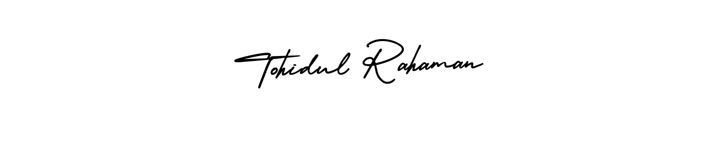 How to Draw Tohidul Rahaman signature style? AmerikaSignatureDemo-Regular is a latest design signature styles for name Tohidul Rahaman. Tohidul Rahaman signature style 3 images and pictures png