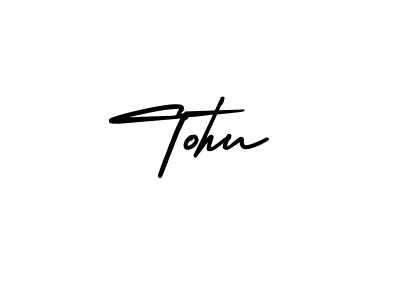 How to Draw Tohu signature style? AmerikaSignatureDemo-Regular is a latest design signature styles for name Tohu. Tohu signature style 3 images and pictures png