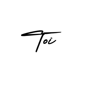 How to make Toi name signature. Use AmerikaSignatureDemo-Regular style for creating short signs online. This is the latest handwritten sign. Toi signature style 3 images and pictures png