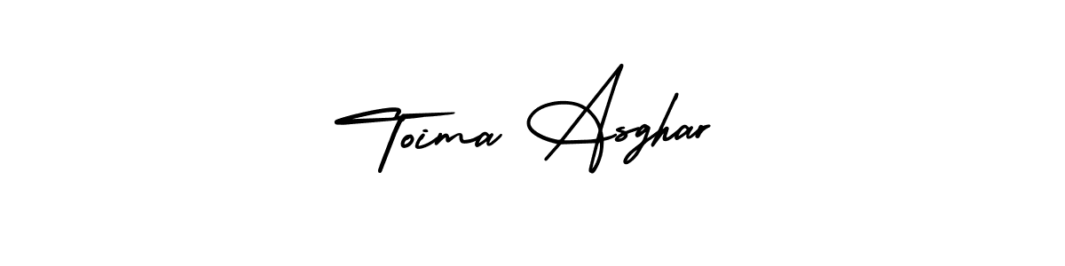 Use a signature maker to create a handwritten signature online. With this signature software, you can design (AmerikaSignatureDemo-Regular) your own signature for name Toima Asghar. Toima Asghar signature style 3 images and pictures png