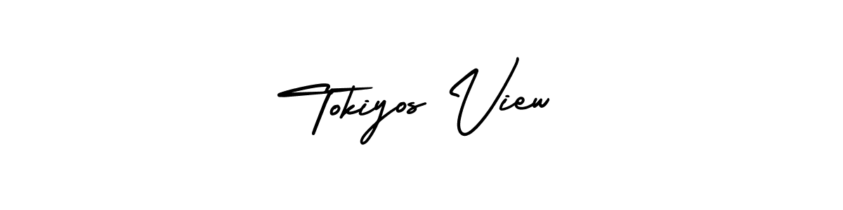 How to make Tokiyos View signature? AmerikaSignatureDemo-Regular is a professional autograph style. Create handwritten signature for Tokiyos View name. Tokiyos View signature style 3 images and pictures png