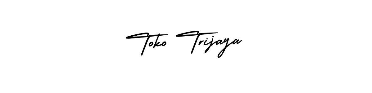 Design your own signature with our free online signature maker. With this signature software, you can create a handwritten (AmerikaSignatureDemo-Regular) signature for name Toko Trijaya. Toko Trijaya signature style 3 images and pictures png