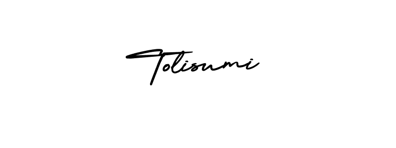 Design your own signature with our free online signature maker. With this signature software, you can create a handwritten (AmerikaSignatureDemo-Regular) signature for name Tolisumi. Tolisumi signature style 3 images and pictures png