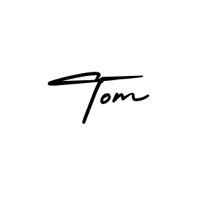 Use a signature maker to create a handwritten signature online. With this signature software, you can design (AmerikaSignatureDemo-Regular) your own signature for name Tom. Tom signature style 3 images and pictures png
