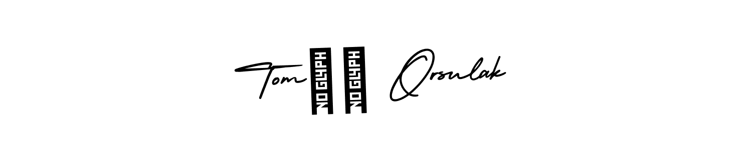 Make a beautiful signature design for name Tomáš Orsulak. With this signature (AmerikaSignatureDemo-Regular) style, you can create a handwritten signature for free. Tomáš Orsulak signature style 3 images and pictures png